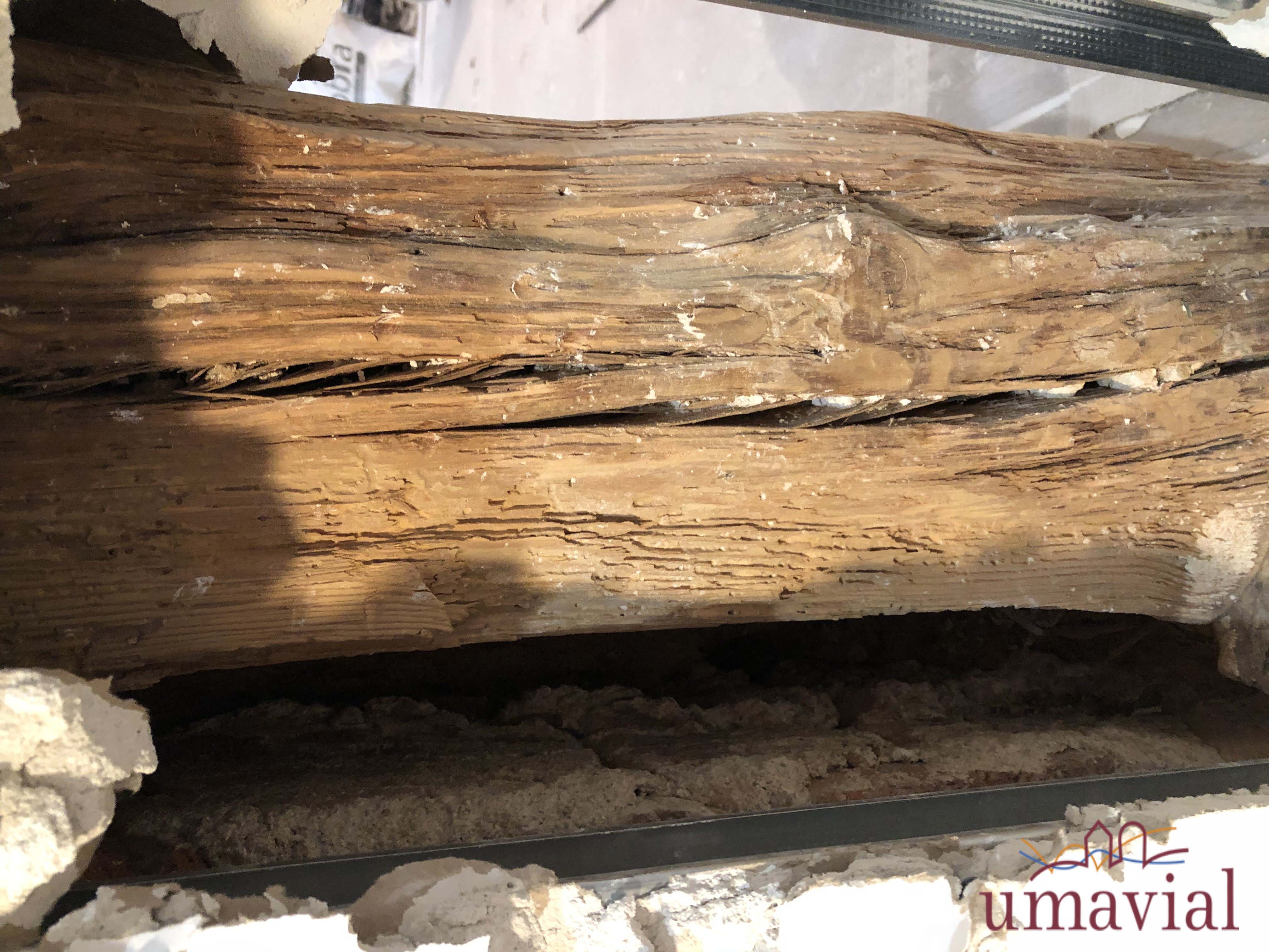 cómo reparar una viga de madera podrida